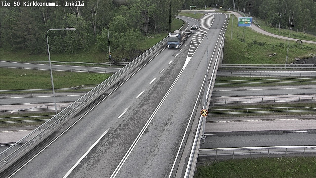 Weather Camera Image Road 50 Kirkkonummi, Inkilä, Kirkkonummi, Uusimaa