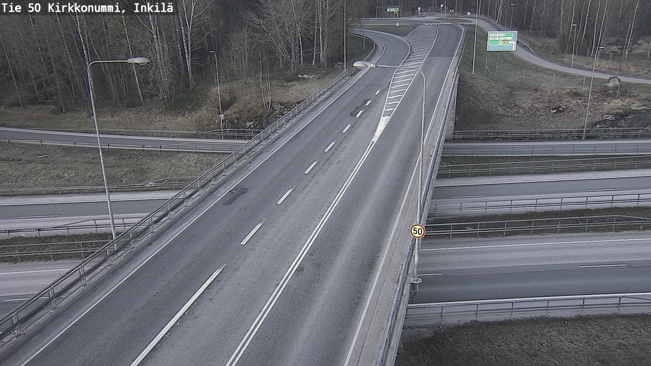 Weather Camera Image Road 50 Kirkkonummi, Inkilä, Kirkkonummi, Uusimaa