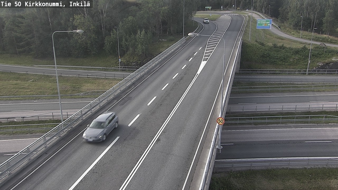 Weather Camera Image Road 50 Kirkkonummi, Inkilä, Kirkkonummi, Uusimaa