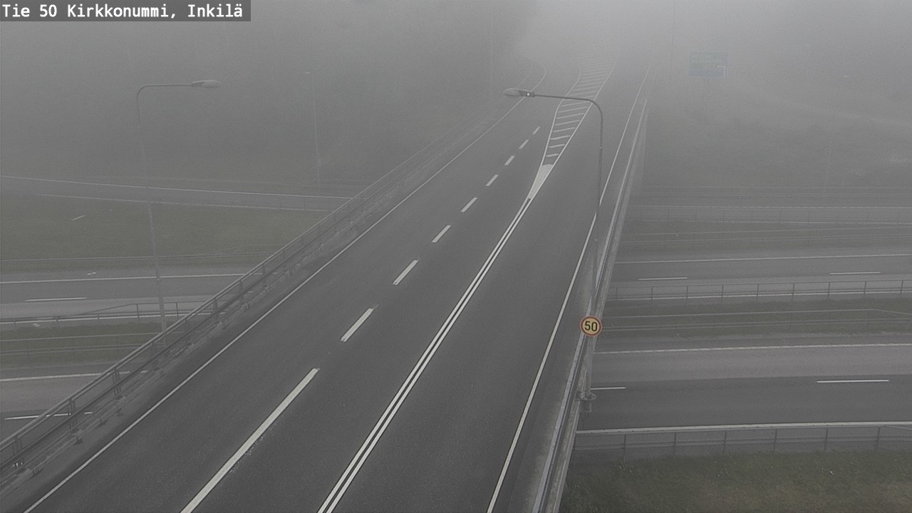 Weather Camera Image Road 50 Kirkkonummi, Inkilä, Kirkkonummi, Uusimaa