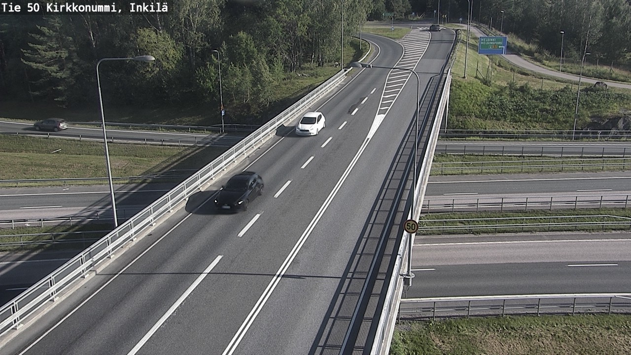 Weather Camera Image Road 50 Kirkkonummi, Inkilä, Kirkkonummi, Uusimaa