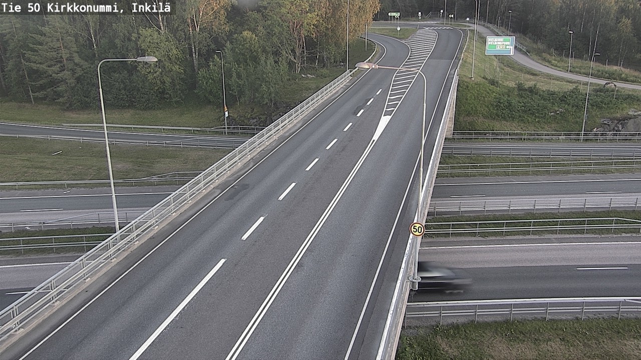 Weather Camera Image Road 50 Kirkkonummi, Inkilä, Kirkkonummi, Uusimaa