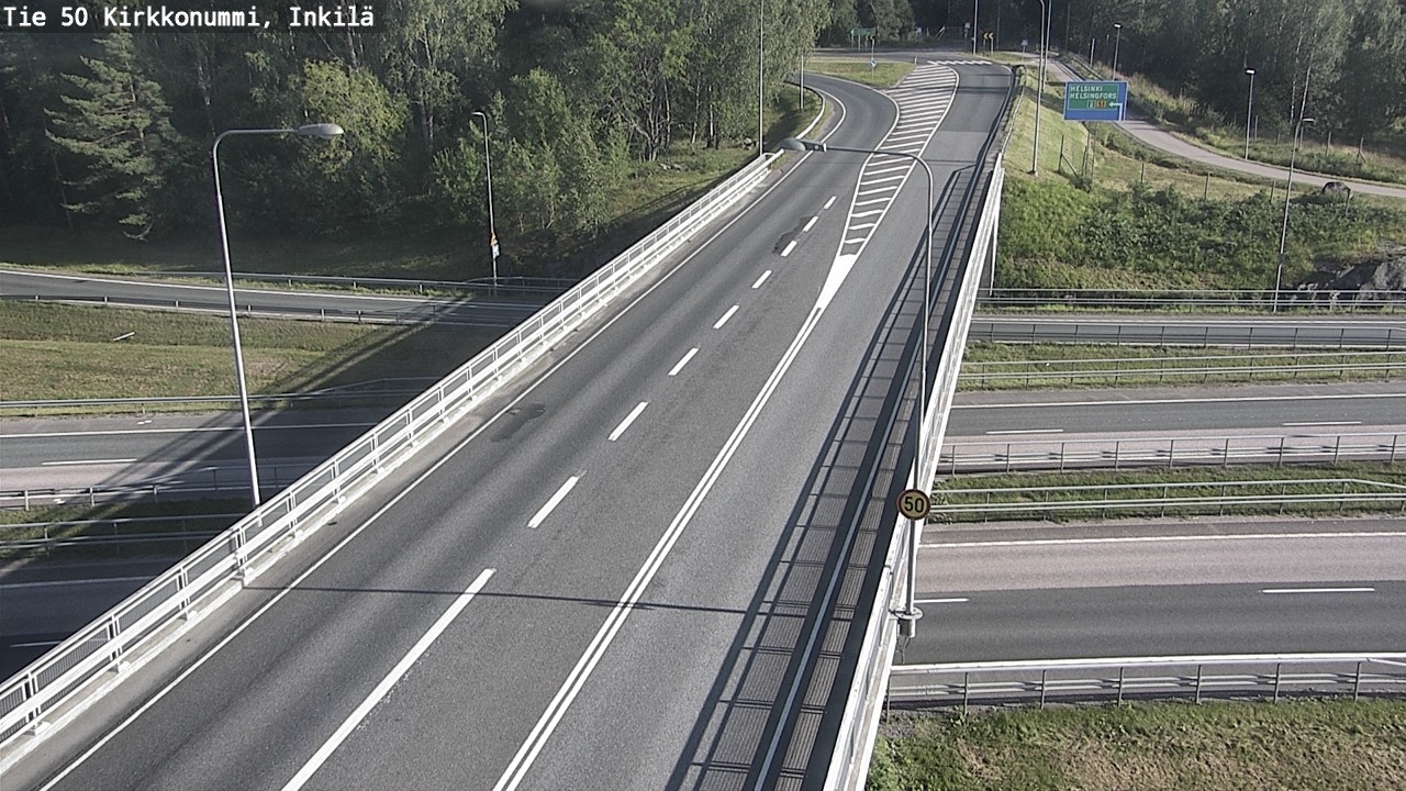 Weather Camera Image Road 50 Kirkkonummi, Inkilä, Kirkkonummi, Uusimaa