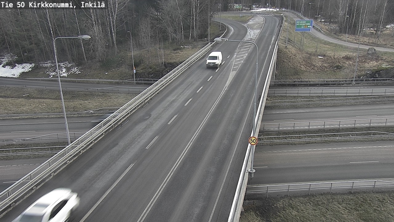 Weather Camera Image Väg 50 Kyrkslätt, Inkilä, Kirkkonummi, Uusimaa