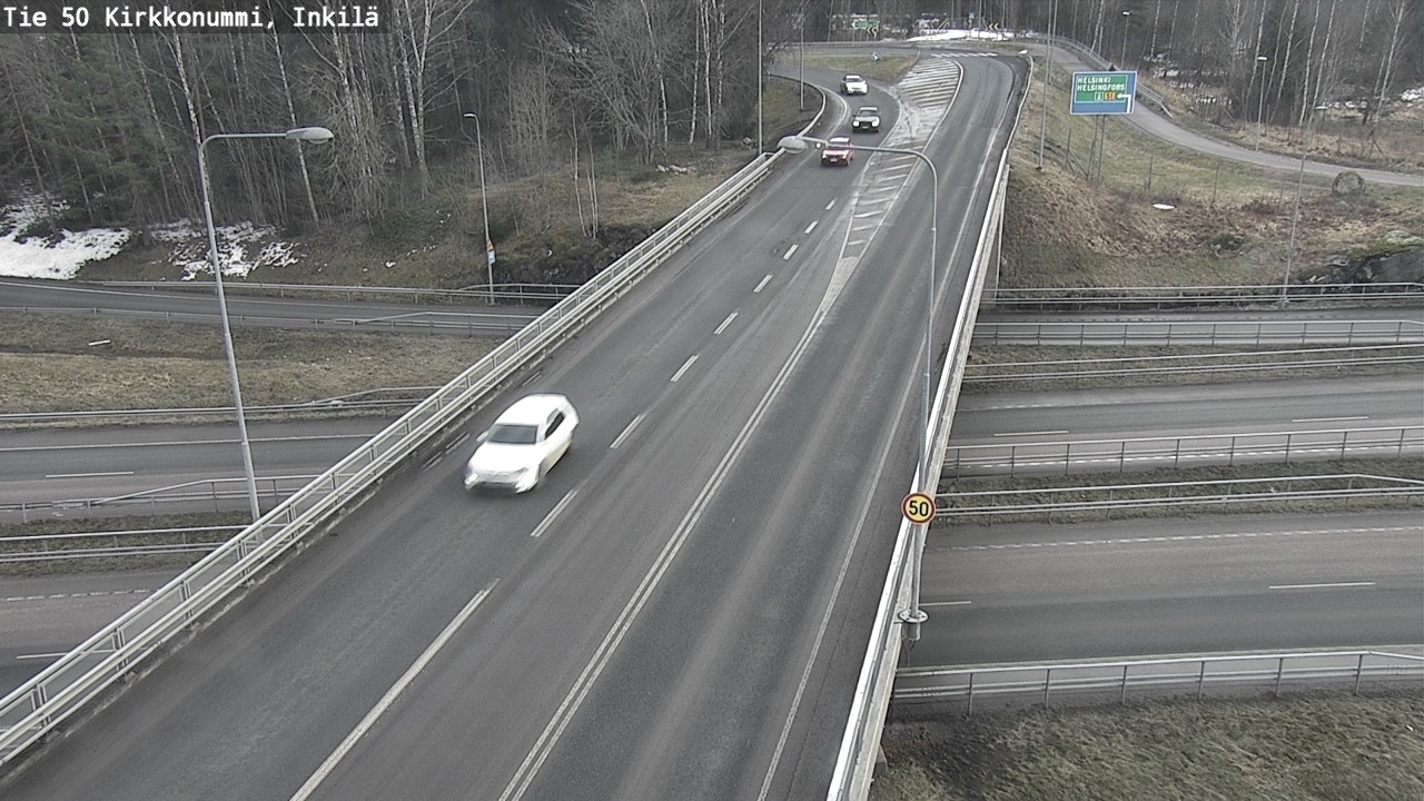 Weather Camera Image Väg 50 Kyrkslätt, Inkilä, Kirkkonummi, Uusimaa