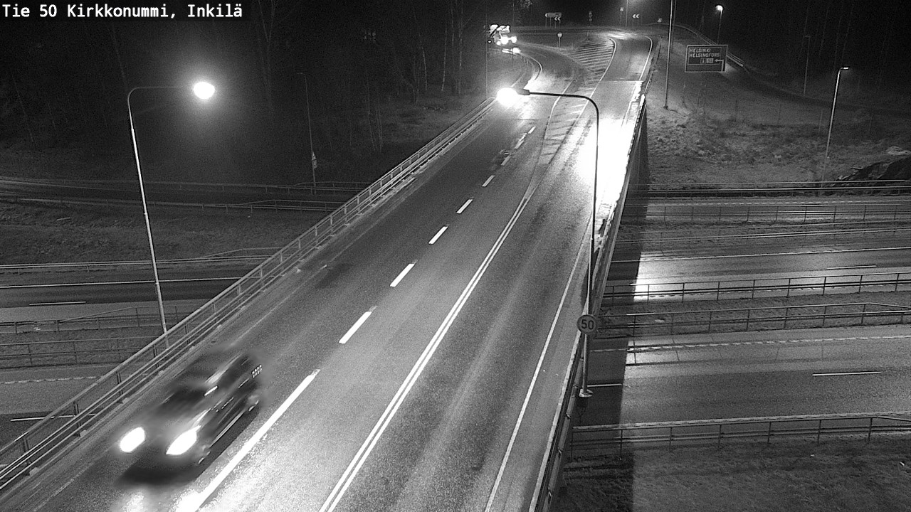 Weather Camera Image Väg 50 Kyrkslätt, Inkilä, Kirkkonummi, Uusimaa