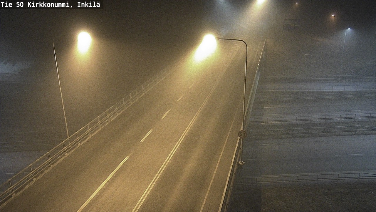 Weather Camera Image Väg 50 Kyrkslätt, Inkilä, Kirkkonummi, Uusimaa