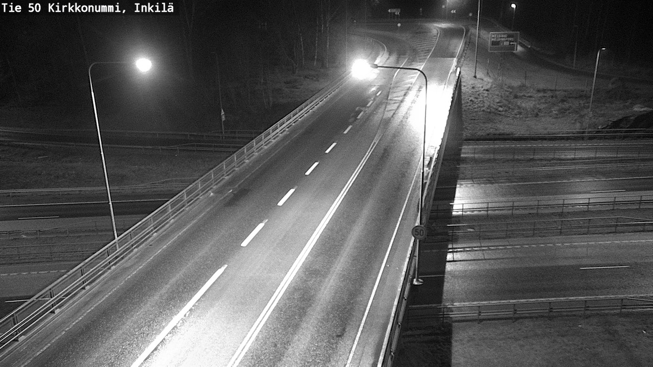 Weather Camera Image Väg 50 Kyrkslätt, Inkilä, Kirkkonummi, Uusimaa