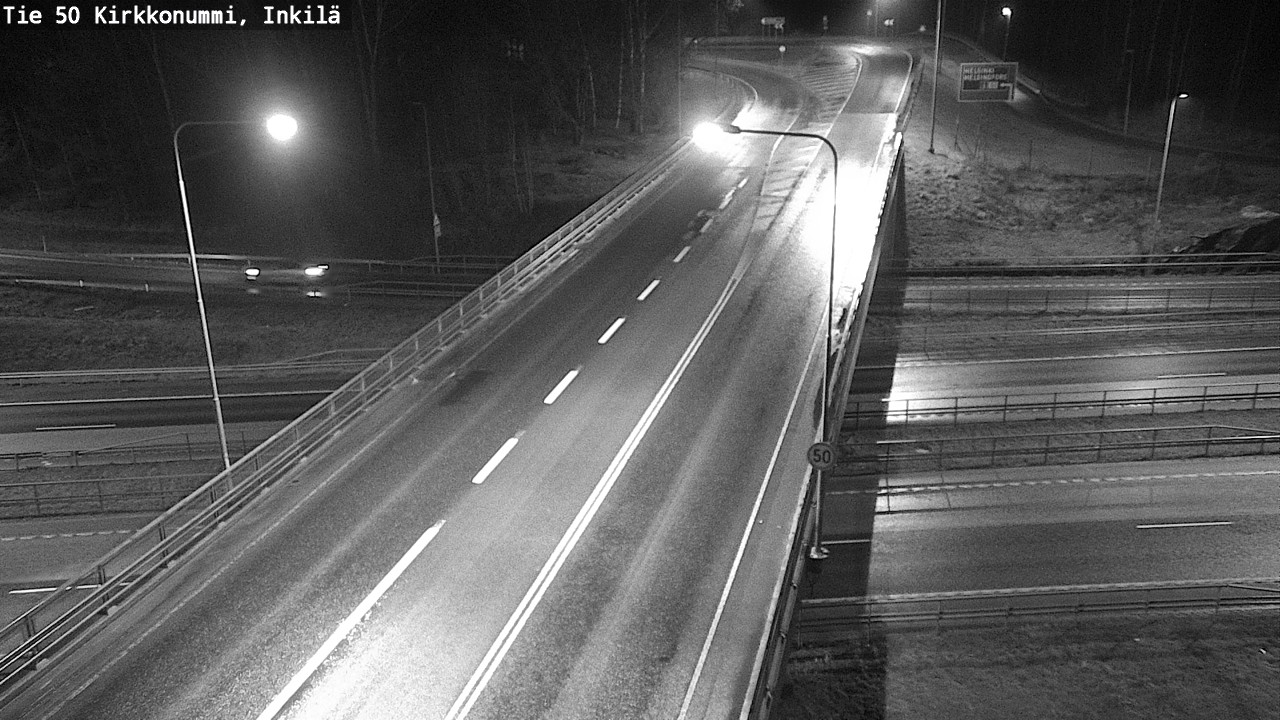 Weather Camera Image Väg 50 Kyrkslätt, Inkilä, Kirkkonummi, Uusimaa