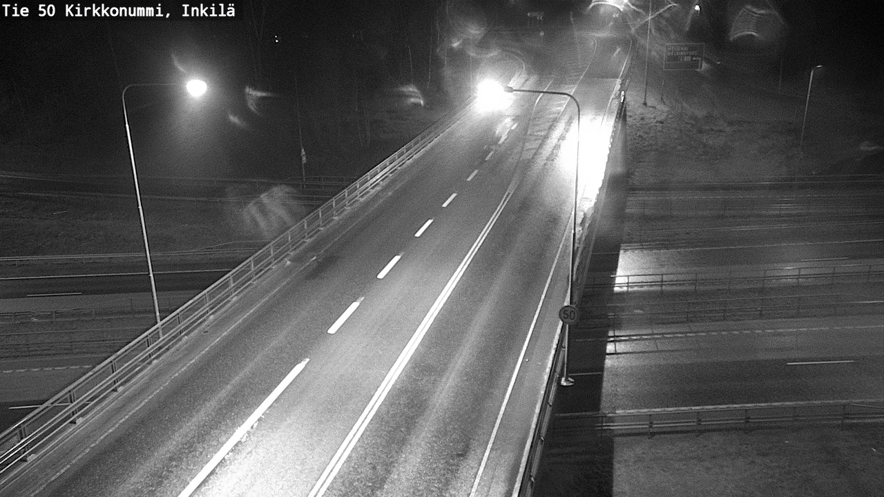 Weather Camera Image Väg 50 Kyrkslätt, Inkilä, Kirkkonummi, Uusimaa