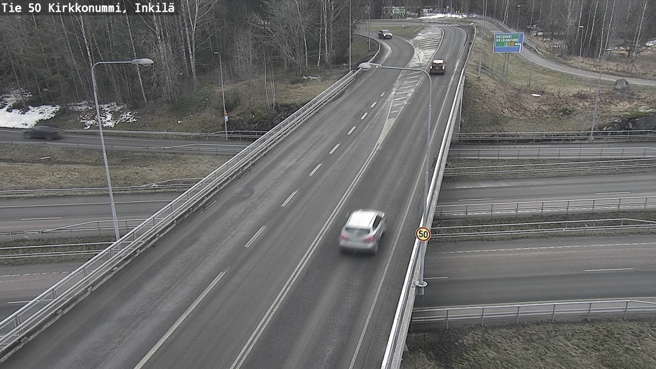 Weather Camera Image Väg 50 Kyrkslätt, Inkilä, Kirkkonummi, Uusimaa