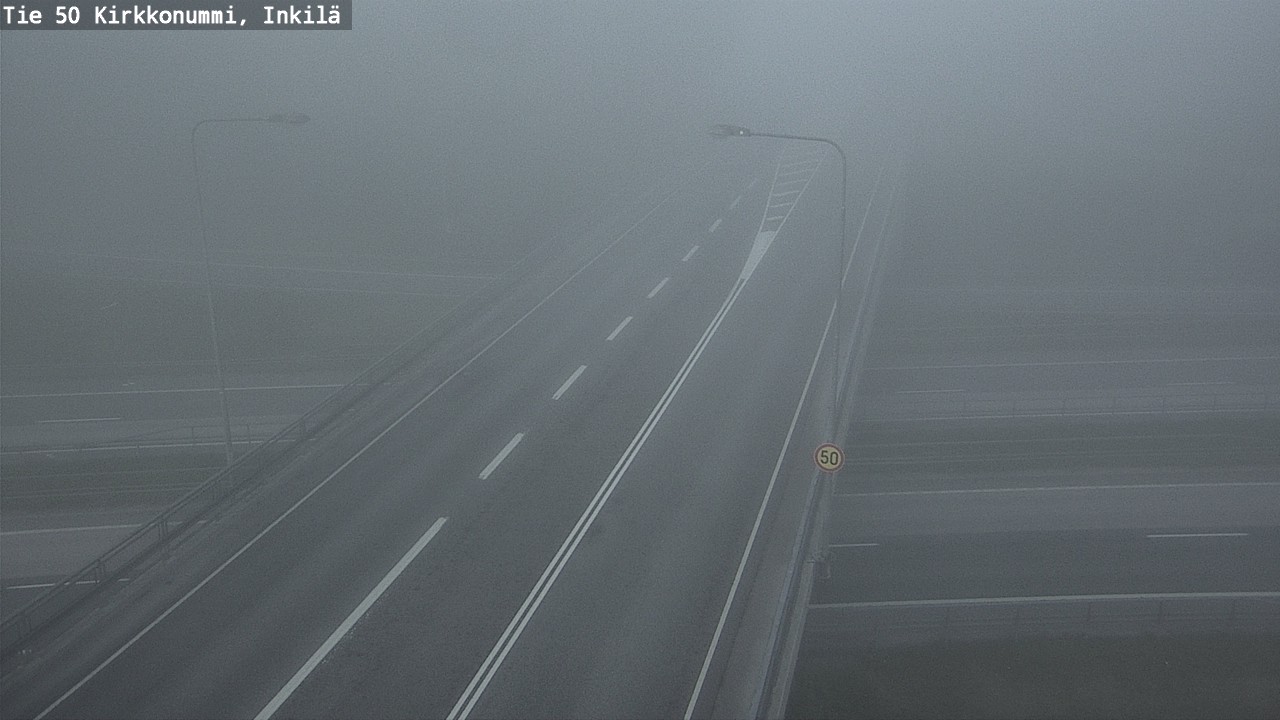 Weather Camera Image Road 50 Kirkkonummi, Inkilä, Kirkkonummi, Uusimaa