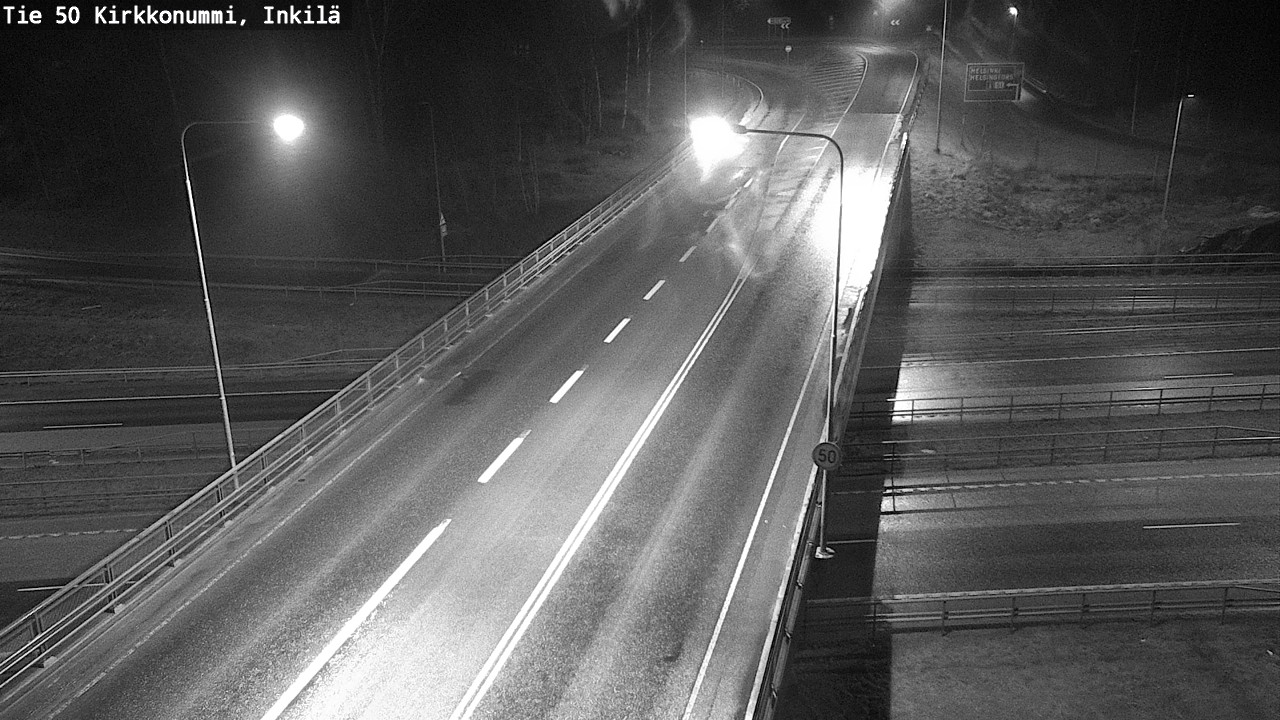 Weather Camera Image Väg 50 Kyrkslätt, Inkilä, Kirkkonummi, Uusimaa