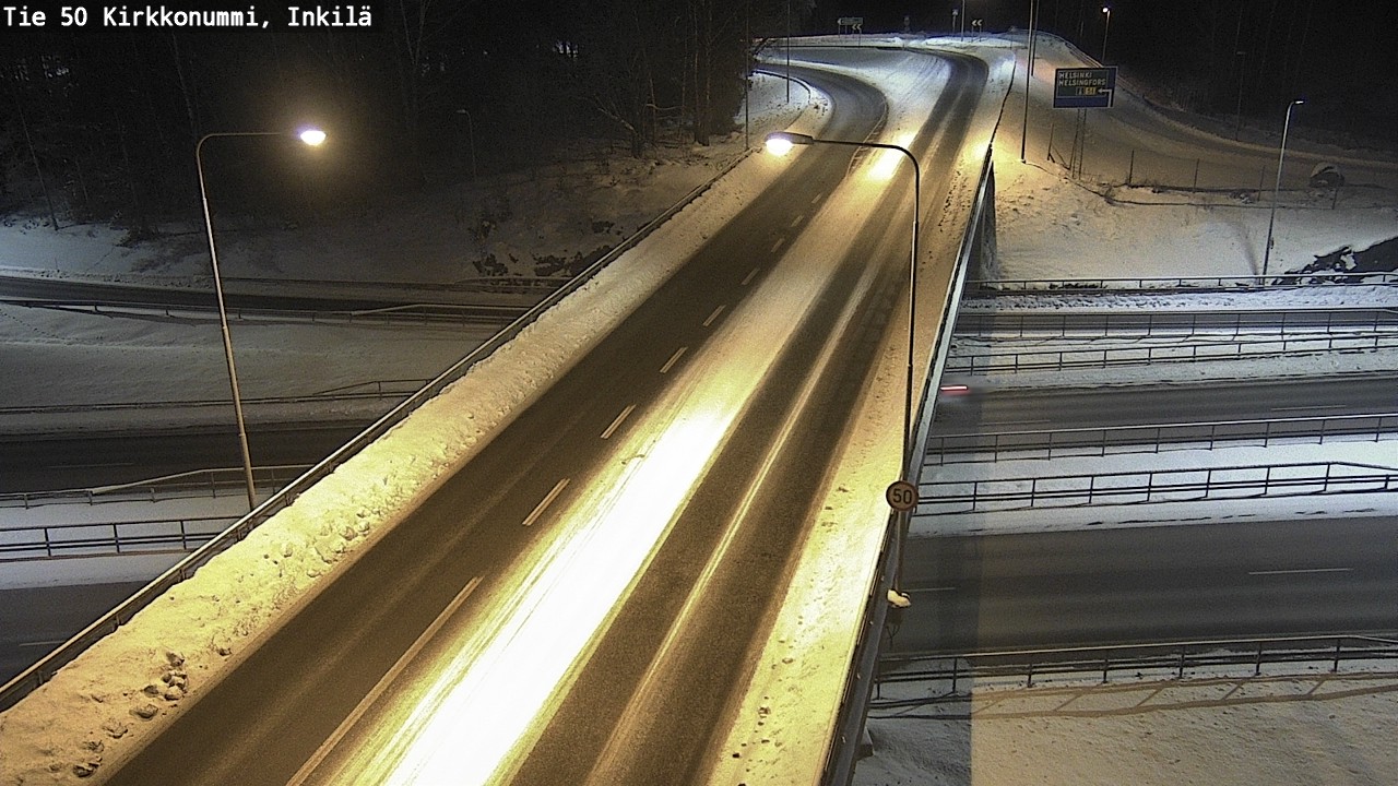 Weather Camera Image Road 50 Kirkkonummi, Inkilä, Kirkkonummi, Uusimaa