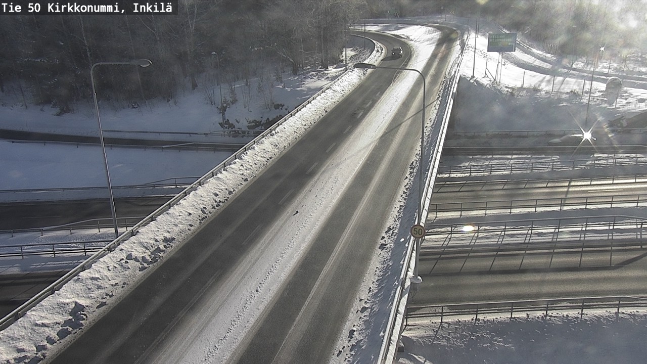 Weather Camera Image Väg 50 Kyrkslätt, Inkilä, Kirkkonummi, Uusimaa