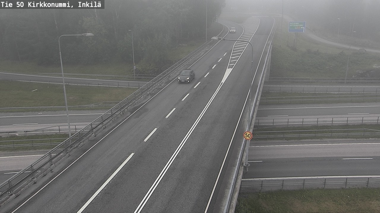 Weather Camera Image Road 50 Kirkkonummi, Inkilä, Kirkkonummi, Uusimaa