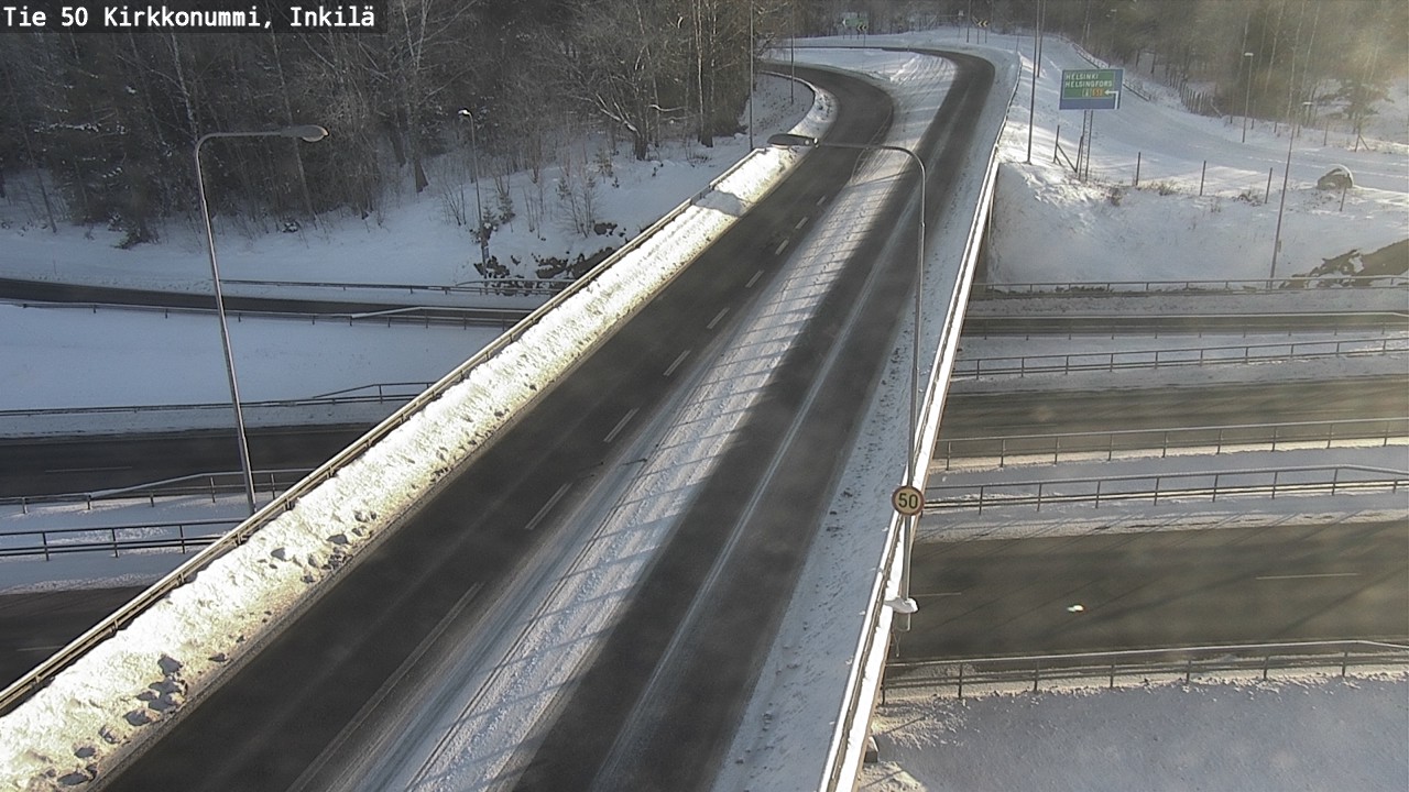 Weather Camera Image Road 50 Kirkkonummi, Inkilä, Kirkkonummi, Uusimaa