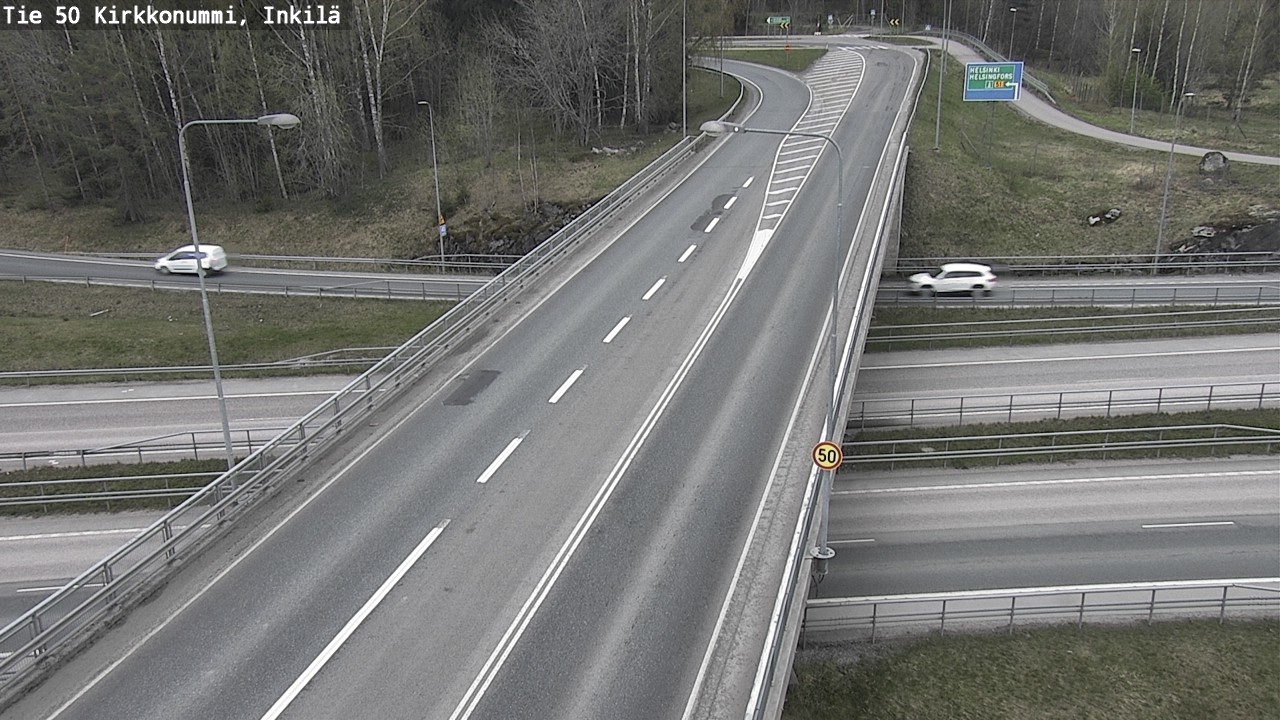 Weather Camera Image Road 50 Kirkkonummi, Inkilä, Kirkkonummi, Uusimaa