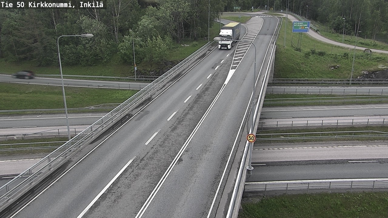 Weather Camera Image Road 50 Kirkkonummi, Inkilä, Kirkkonummi, Uusimaa