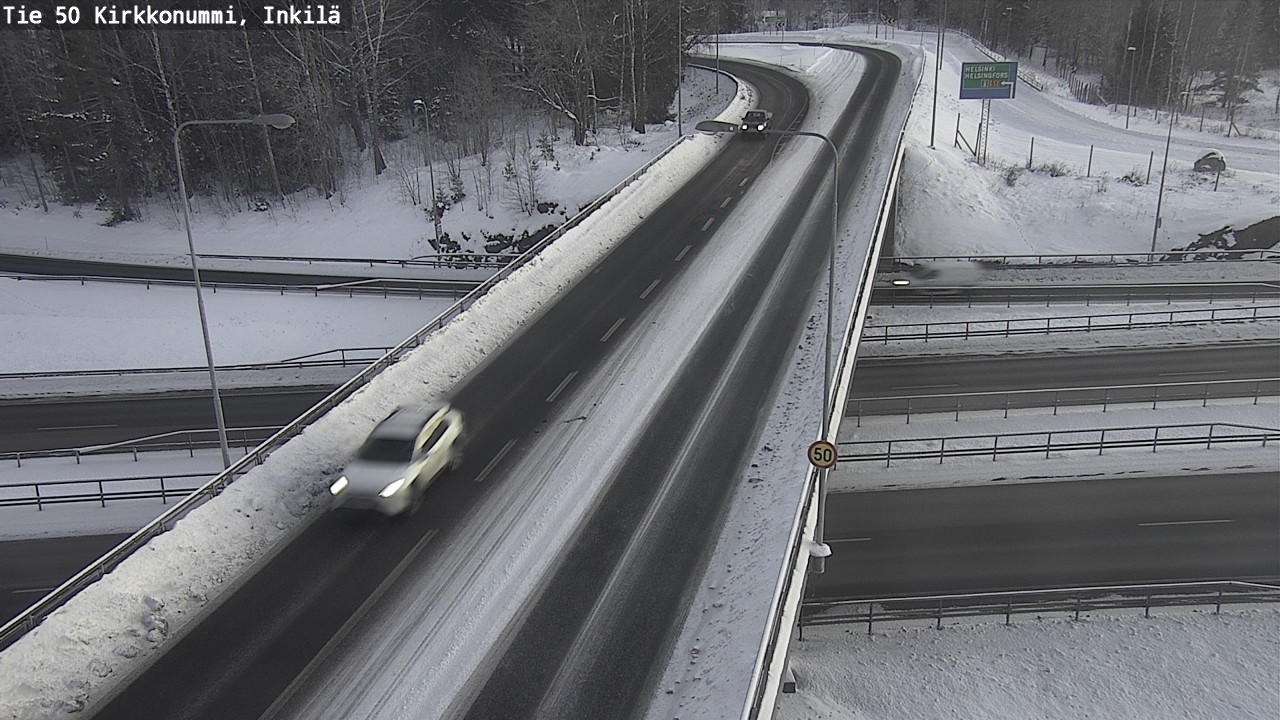 Weather Camera Image Road 50 Kirkkonummi, Inkilä, Kirkkonummi, Uusimaa