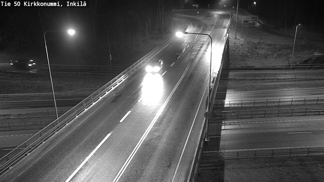 Weather Camera Image Väg 50 Kyrkslätt, Inkilä, Kirkkonummi, Uusimaa