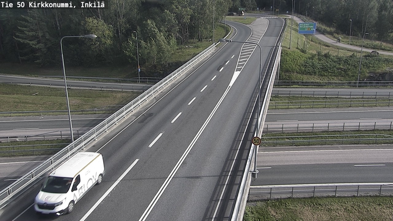 Weather Camera Image Road 50 Kirkkonummi, Inkilä, Kirkkonummi, Uusimaa