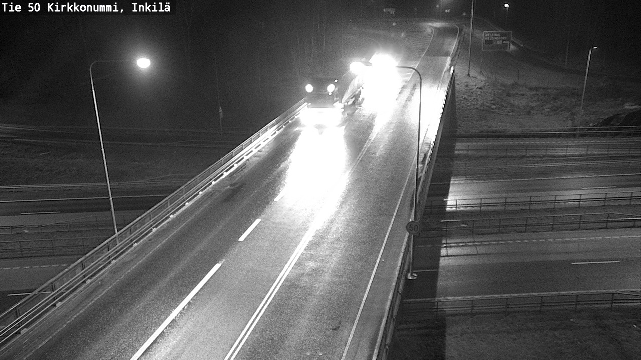 Weather Camera Image Väg 50 Kyrkslätt, Inkilä, Kirkkonummi, Uusimaa