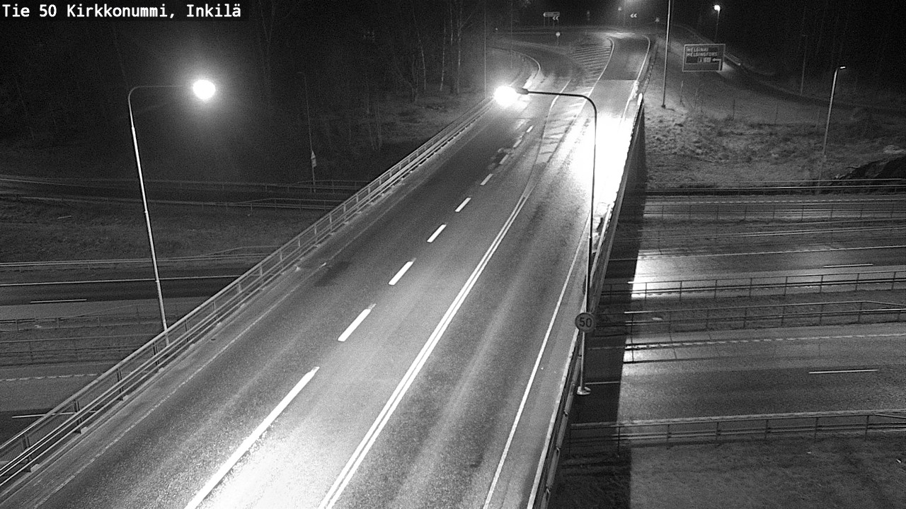 Weather Camera Image Väg 50 Kyrkslätt, Inkilä, Kirkkonummi, Uusimaa