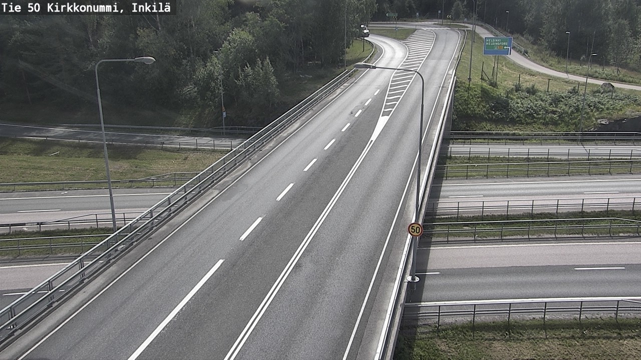 Weather Camera Image Road 50 Kirkkonummi, Inkilä, Kirkkonummi, Uusimaa