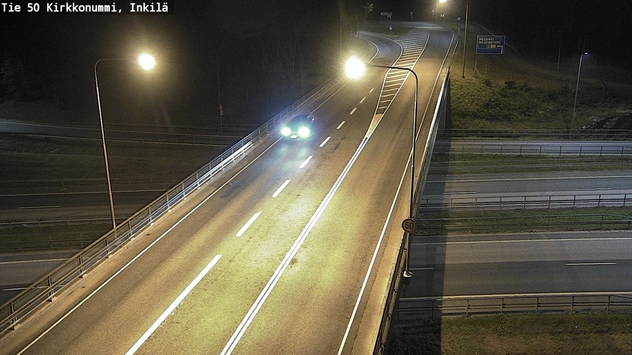 Weather Camera Image Road 50 Kirkkonummi, Inkilä, Kirkkonummi, Uusimaa