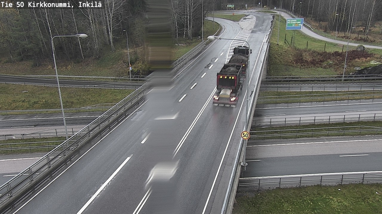 Weather Camera Image Väg 50 Kyrkslätt, Inkilä, Kirkkonummi, Uusimaa
