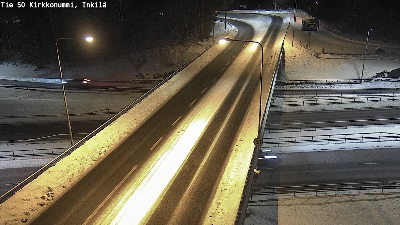 Weather Camera Image Road 50 Kirkkonummi, Inkilä, Kirkkonummi, Uusimaa