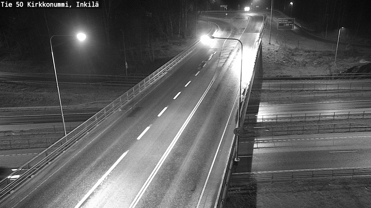 Weather Camera Image Väg 50 Kyrkslätt, Inkilä, Kirkkonummi, Uusimaa