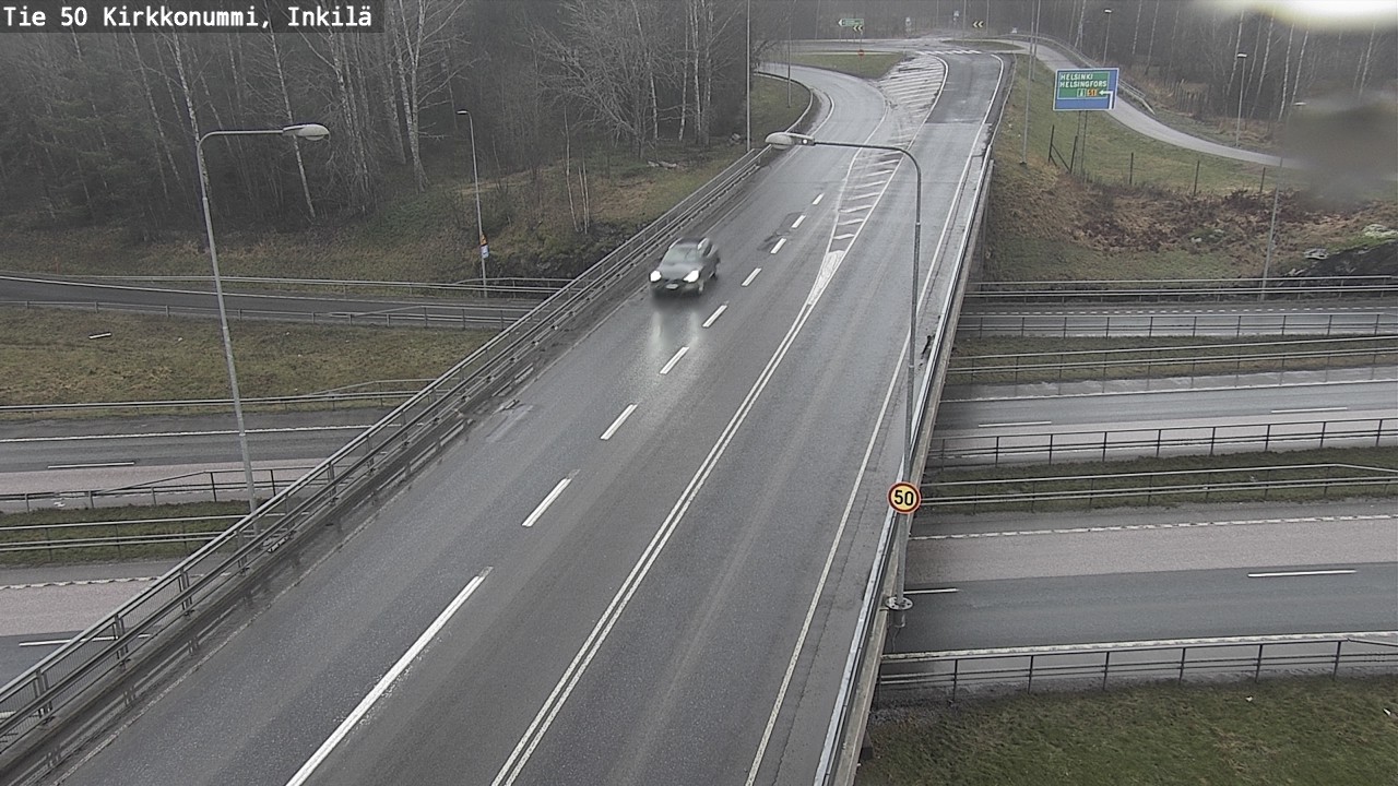 Weather Camera Image Road 50 Kirkkonummi, Inkilä, Kirkkonummi, Uusimaa