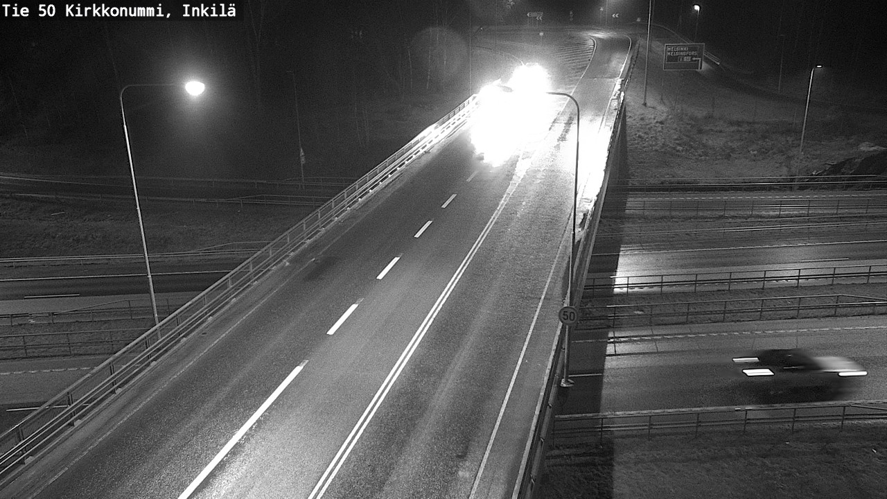 Weather Camera Image Väg 50 Kyrkslätt, Inkilä, Kirkkonummi, Uusimaa