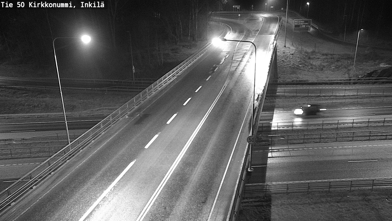 Weather Camera Image Väg 50 Kyrkslätt, Inkilä, Kirkkonummi, Uusimaa