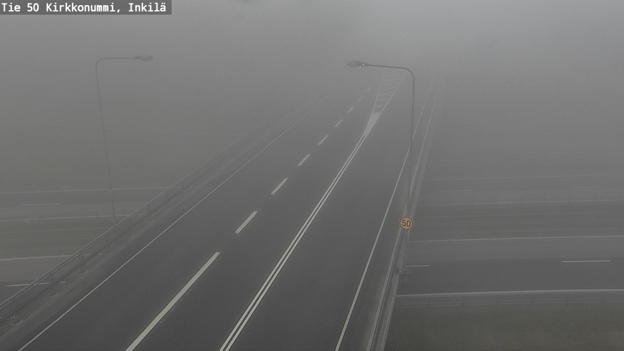 Weather Camera Image Road 50 Kirkkonummi, Inkilä, Kirkkonummi, Uusimaa
