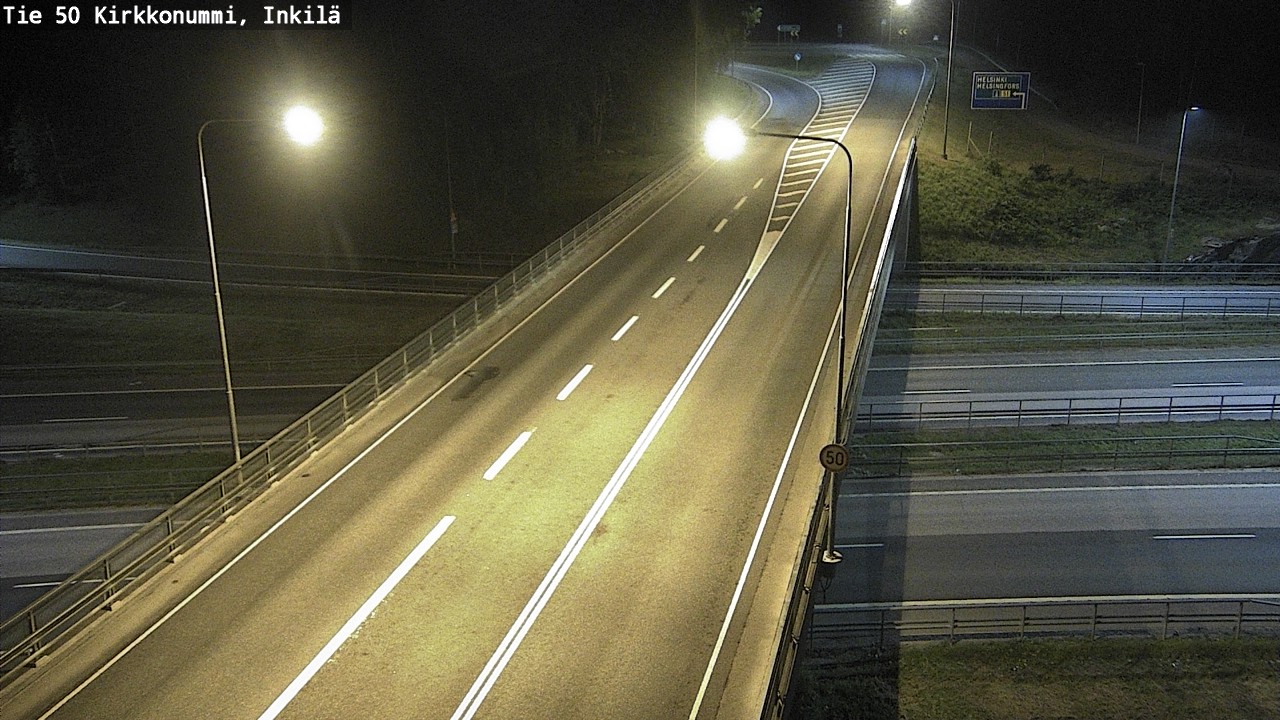 Weather Camera Image Road 50 Kirkkonummi, Inkilä, Kirkkonummi, Uusimaa