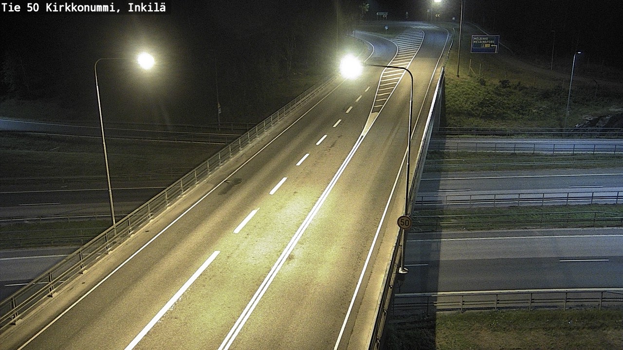 Weather Camera Image Road 50 Kirkkonummi, Inkilä, Kirkkonummi, Uusimaa