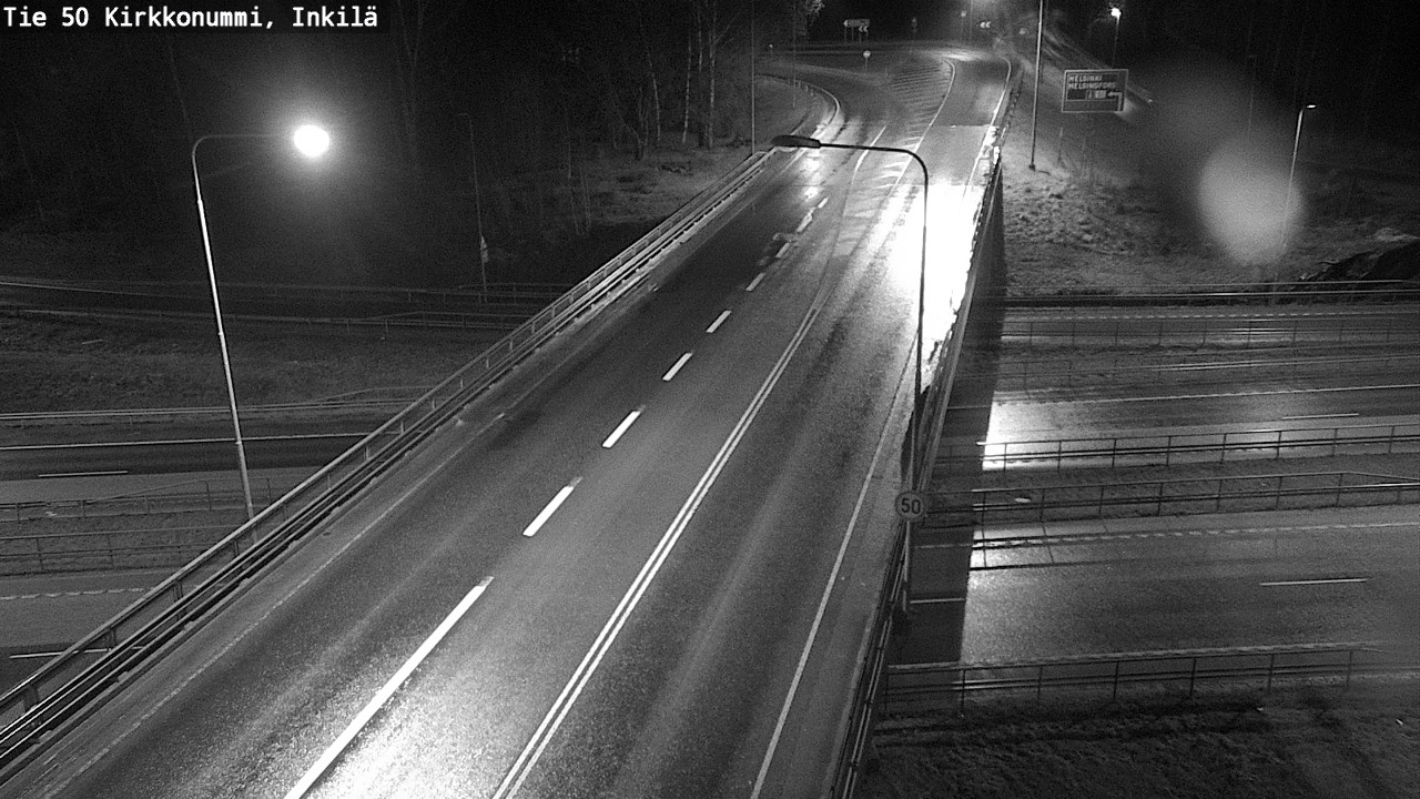 Weather Camera Image Väg 50 Kyrkslätt, Inkilä, Kirkkonummi, Uusimaa