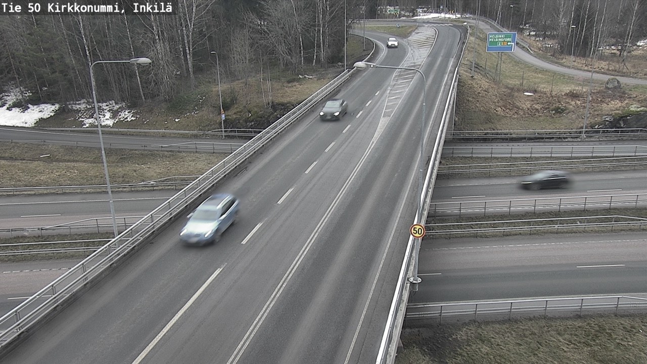 Weather Camera Image Road 50 Kirkkonummi, Inkilä, Kirkkonummi, Uusimaa