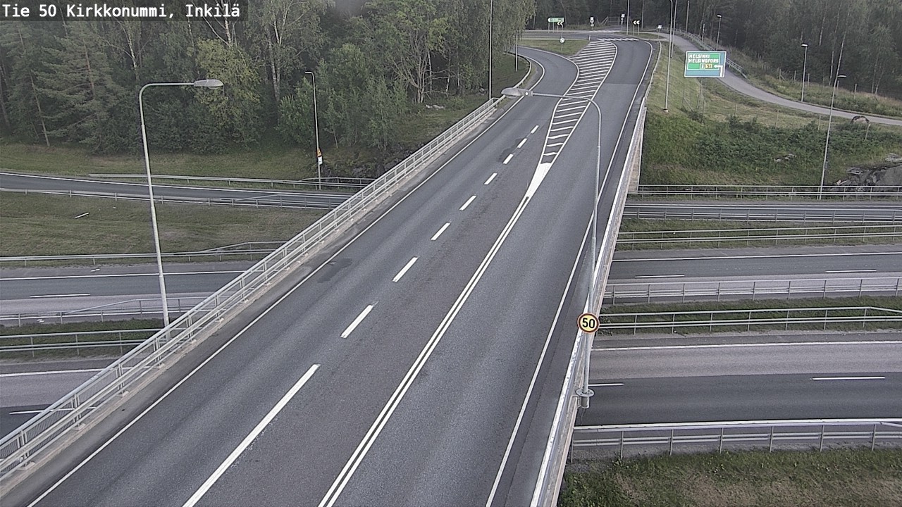 Weather Camera Image Road 50 Kirkkonummi, Inkilä, Kirkkonummi, Uusimaa