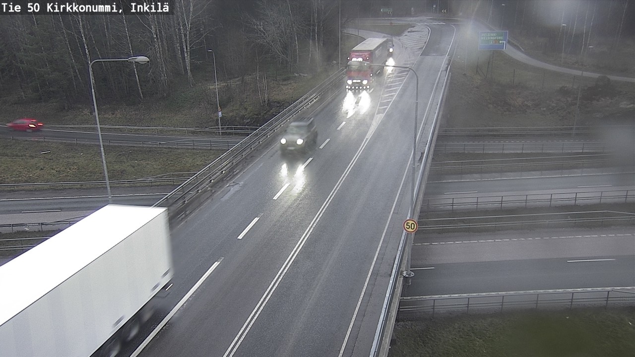Weather Camera Image Väg 50 Kyrkslätt, Inkilä, Kirkkonummi, Uusimaa
