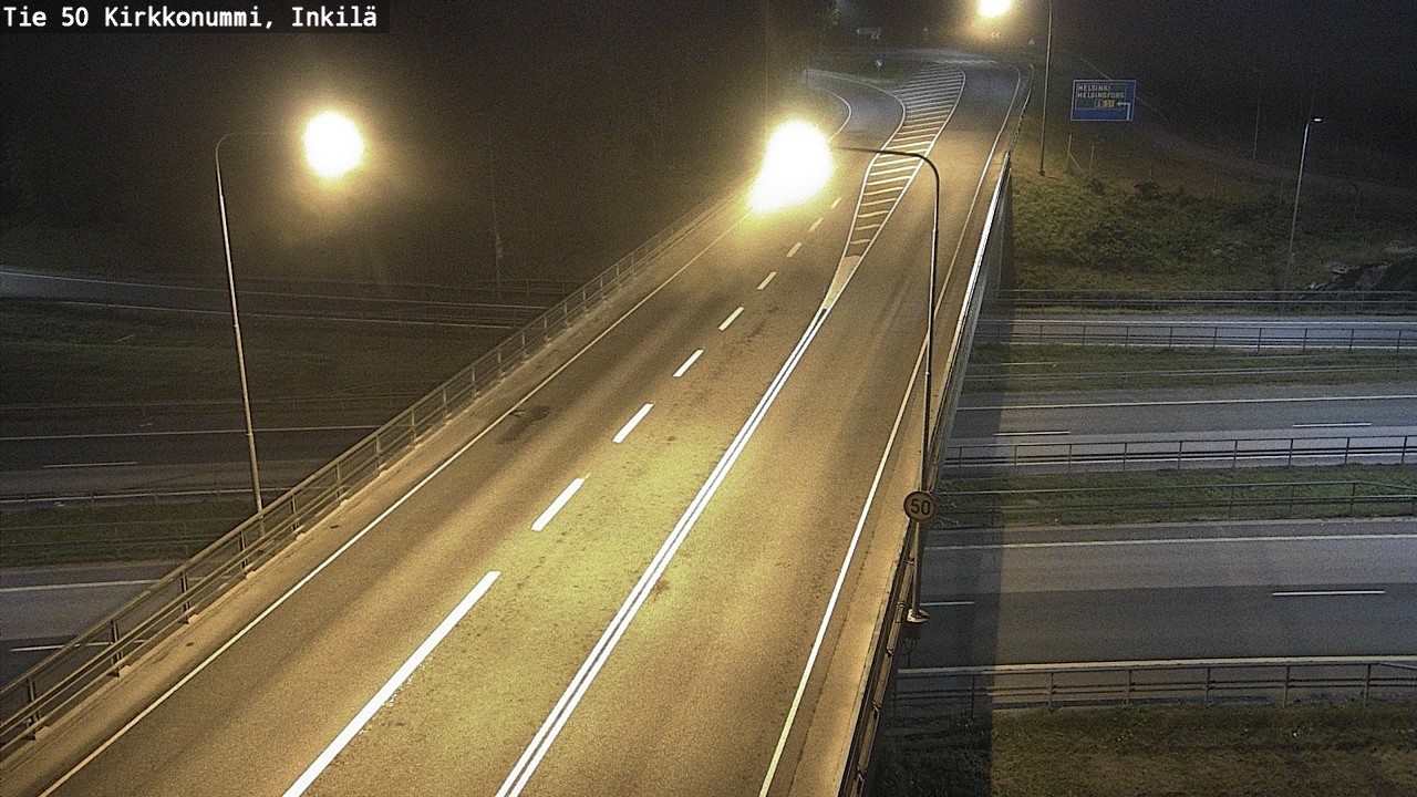 Weather Camera Image Road 50 Kirkkonummi, Inkilä, Kirkkonummi, Uusimaa