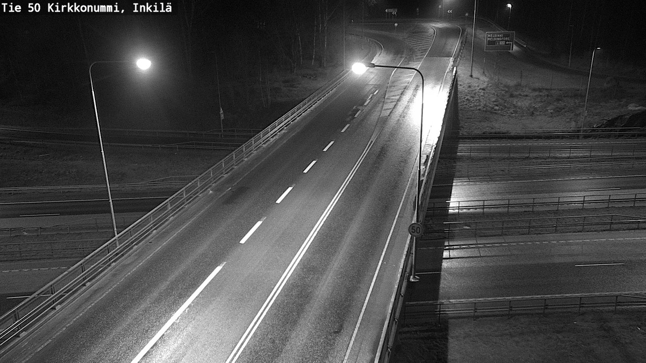 Weather Camera Image Väg 50 Kyrkslätt, Inkilä, Kirkkonummi, Uusimaa