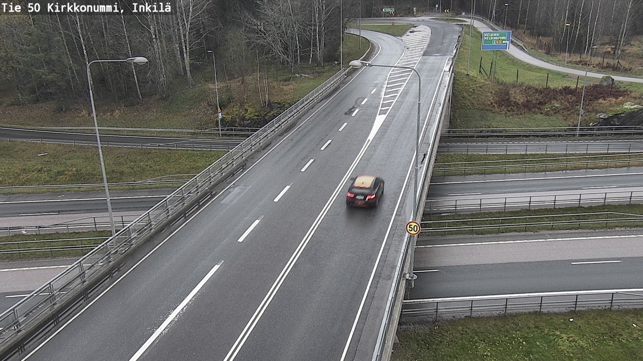 Weather Camera Image Väg 50 Kyrkslätt, Inkilä, Kirkkonummi, Uusimaa