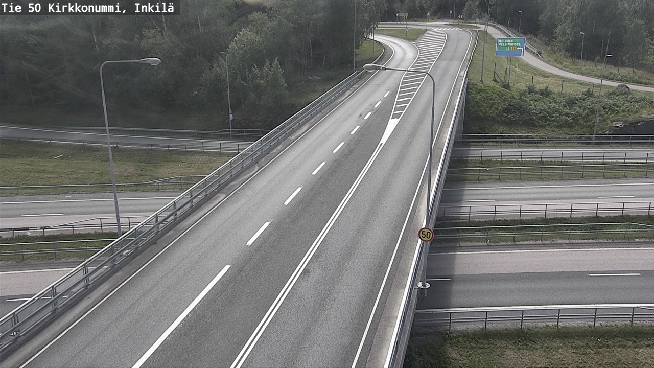 Weather Camera Image Road 50 Kirkkonummi, Inkilä, Kirkkonummi, Uusimaa