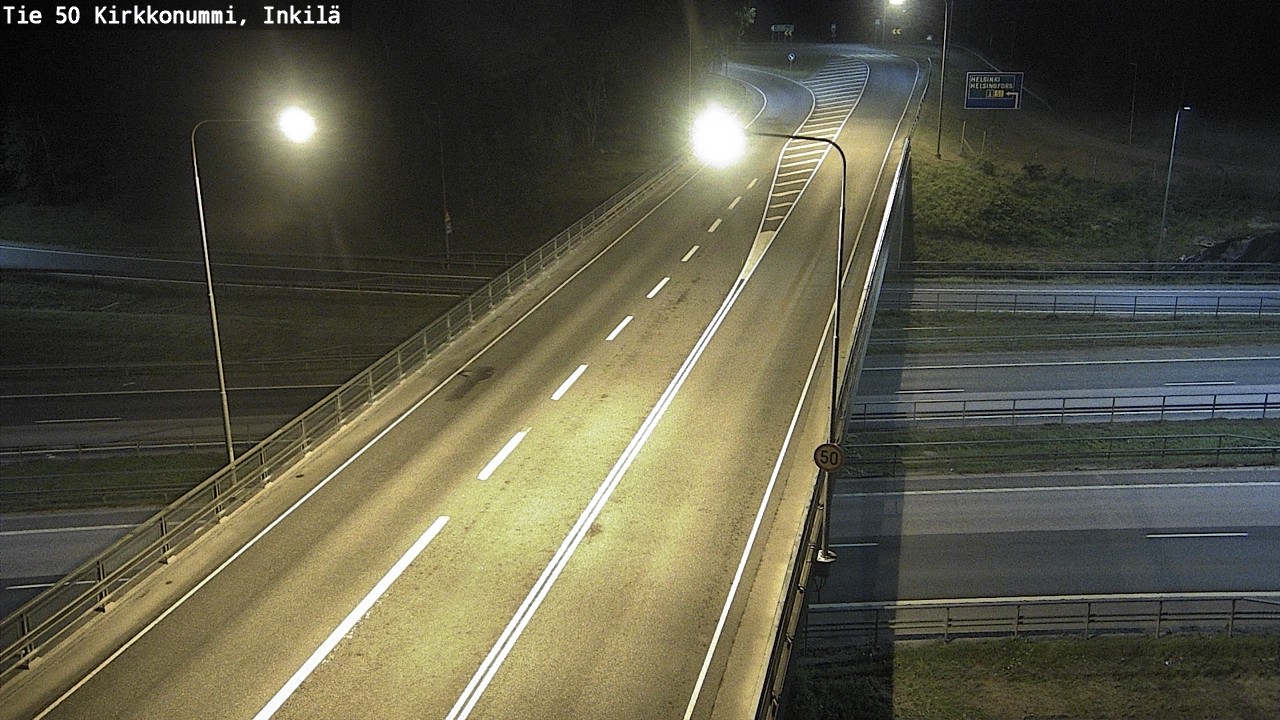Weather Camera Image Road 50 Kirkkonummi, Inkilä, Kirkkonummi, Uusimaa
