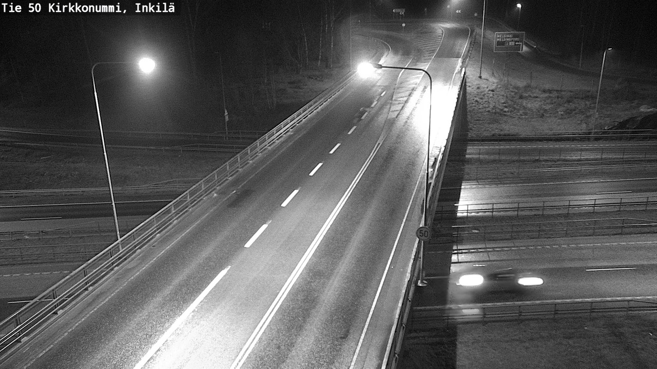 Weather Camera Image Väg 50 Kyrkslätt, Inkilä, Kirkkonummi, Uusimaa
