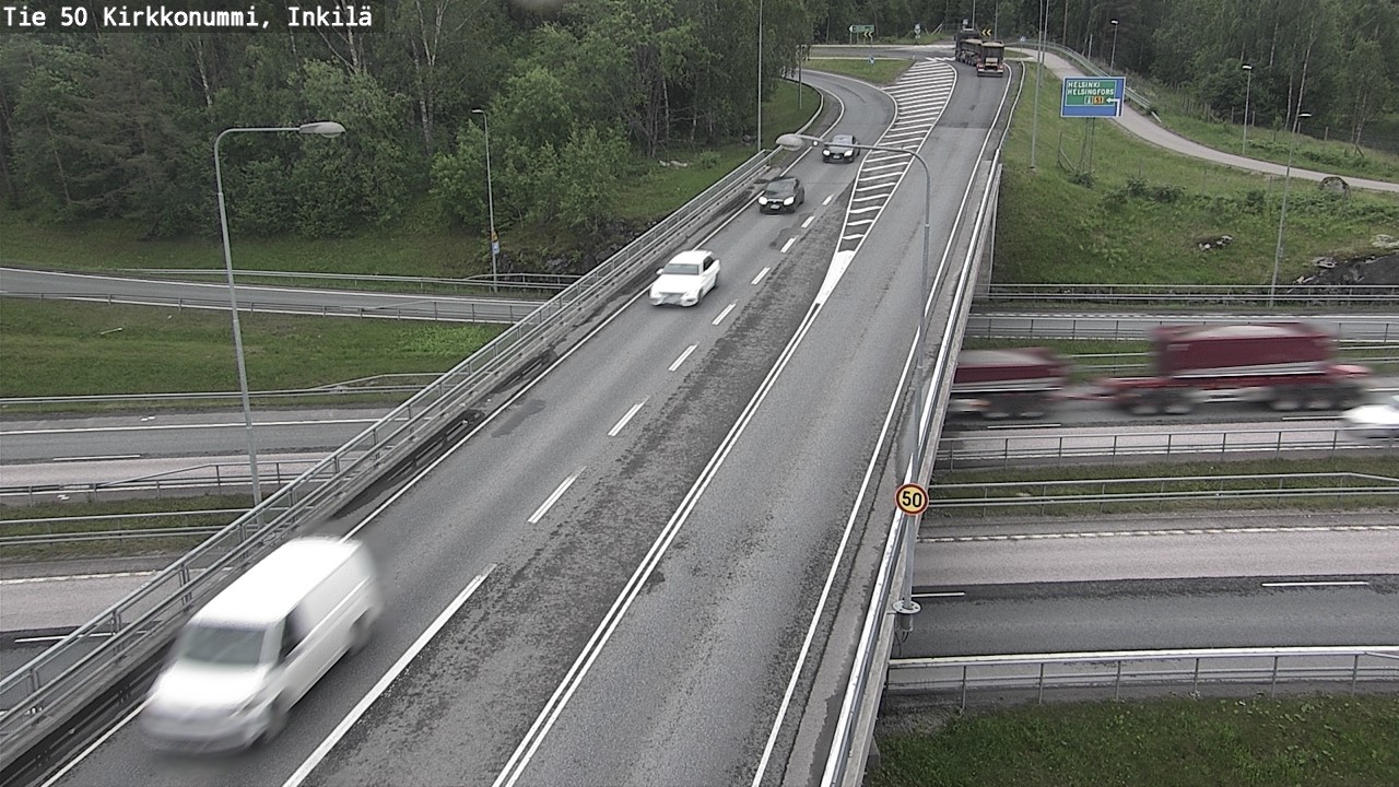Weather Camera Image Väg 50 Kyrkslätt, Inkilä, Kirkkonummi, Uusimaa